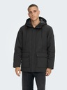ONLY & SONS Jachetă de iarnă neagră pentru bărbați ONLY & SONS Jayden