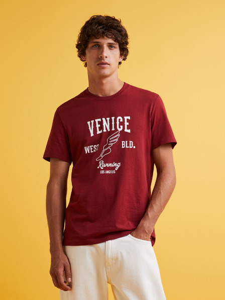 Celio Tricou roșu pentru bărbați Celio Feklyn