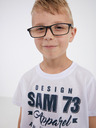 Sam 73 Tricou alb pentru băieți SAM 73 Janson