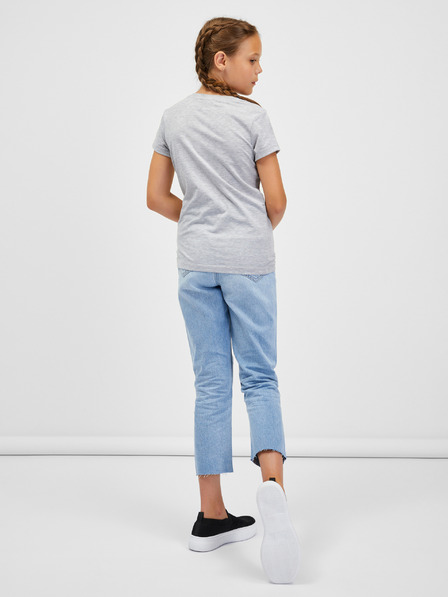 Sam 73 Tricou pentru fete gri deschis cu dungi SAM 73 Axill