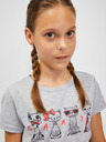Sam 73 Tricou pentru fete gri deschis cu dungi SAM 73 Axill