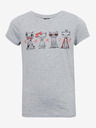 Sam 73 Tricou pentru fete gri deschis cu dungi SAM 73 Axill