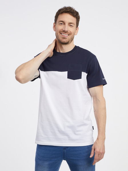 Sam 73 Tricou albastru și alb SAM 73 Sirius pentru bărbați