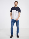 Sam 73 Tricou albastru și alb SAM 73 Sirius pentru bărbați