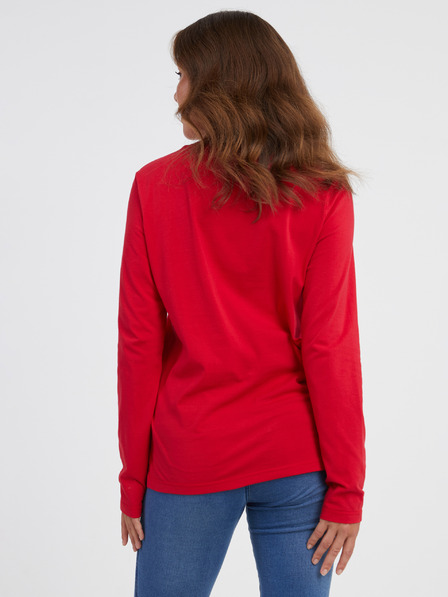 Sam 73 Tricou roșu cu mânecă lungă pentru femei SAM 73 Zira
