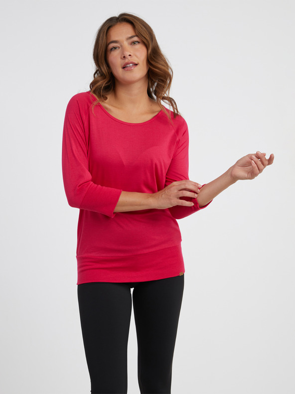 Sam 73 Tricou roz închis pentru femei SAM 73 Selma