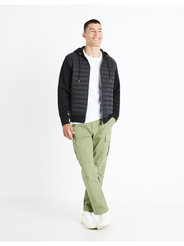 Celio Jachetă Celio Fequilted neagră pentru bărbați