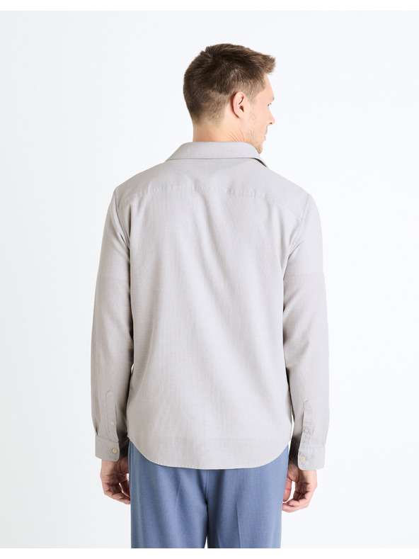 Celio Cămașă bărbătească gri deschis Celio Fabeille2