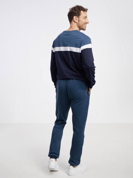 Sam 73 Pantaloni de trening pentru bărbați albastru închis SAM 73 Dobby