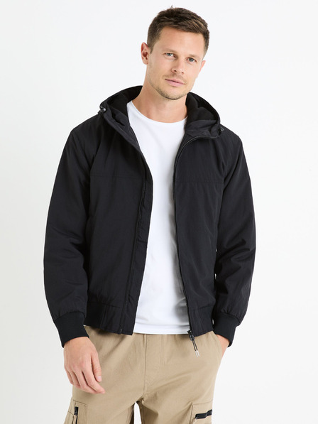 Celio Jachetă neagră pentru bărbați Celio Fuhoodie2