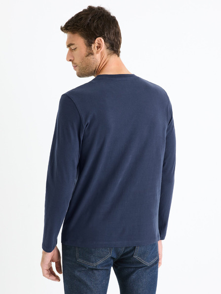Celio Tricou albastru închis pentru bărbați Celio Cesolaceml