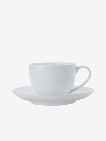 Maxwell & Williams Ceașcă și farfurioară Maxwell & Williams de 100ml pentru espresso din China albă cu os și cașmir