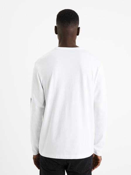 Celio Tricou imprimat alb pentru bărbați Celio Feprime