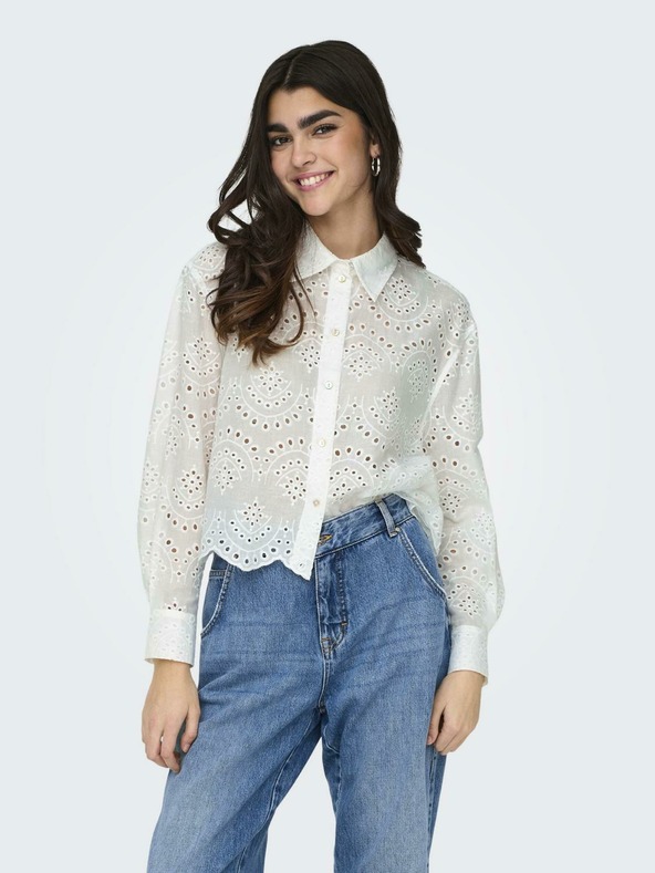 ONLY Tricou alb pentru femei ONLY Valais