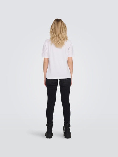 ONLY Tricou de bază alb pentru femei ONLY Only