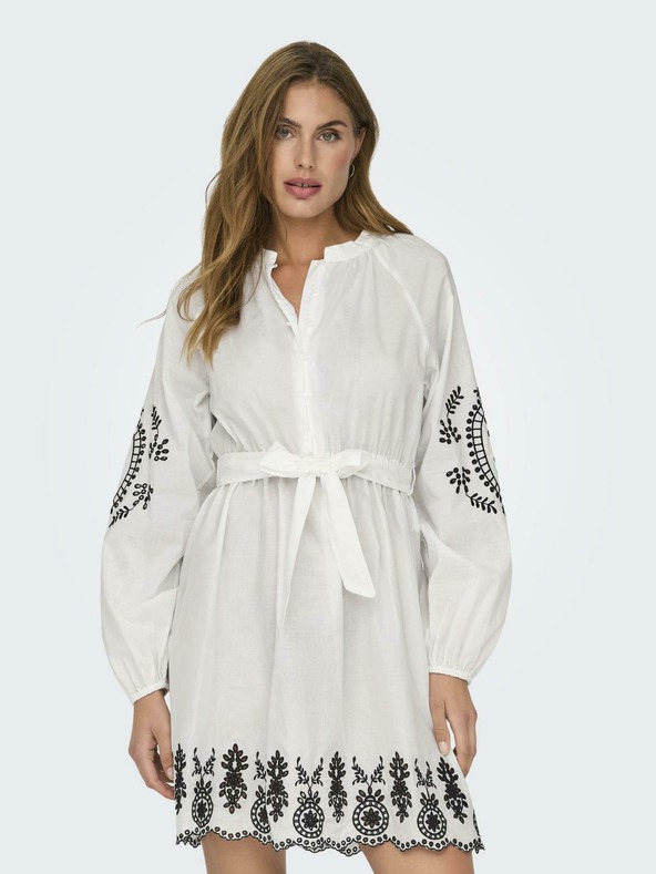 ONLY Rochie albă pentru femei ONLY Flo