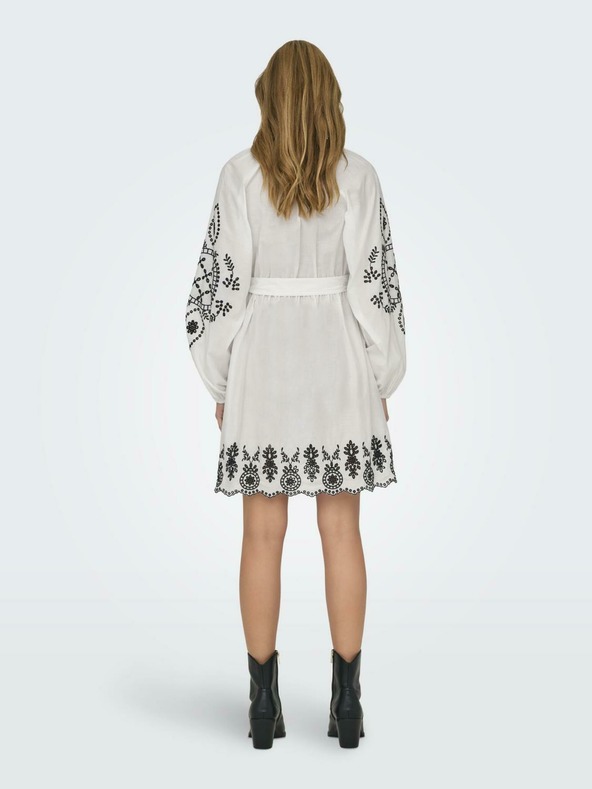 ONLY Rochie albă pentru femei ONLY Flo