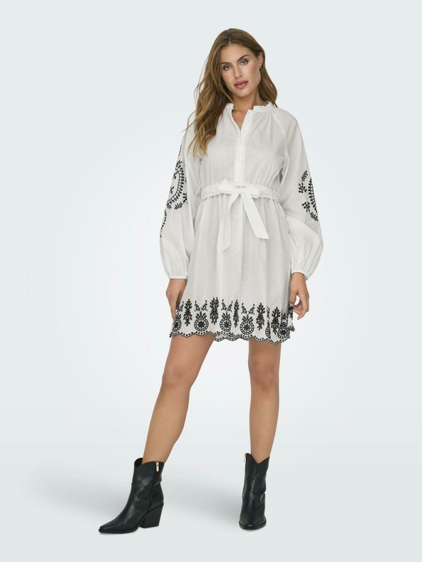 ONLY Rochie albă pentru femei ONLY Flo