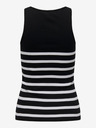 ONLY Tricou negru cu dungi pentru femei ONLY Kenya