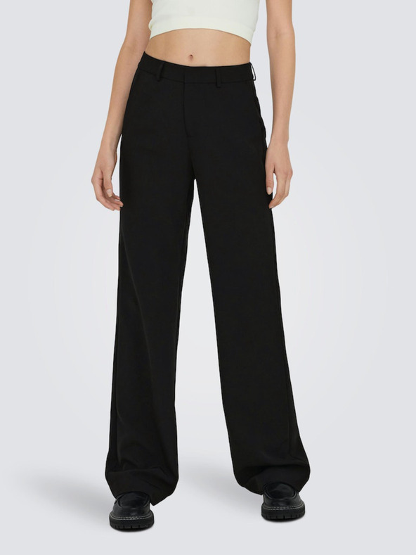 ONLY Pantaloni negri de damă ONLY Berry