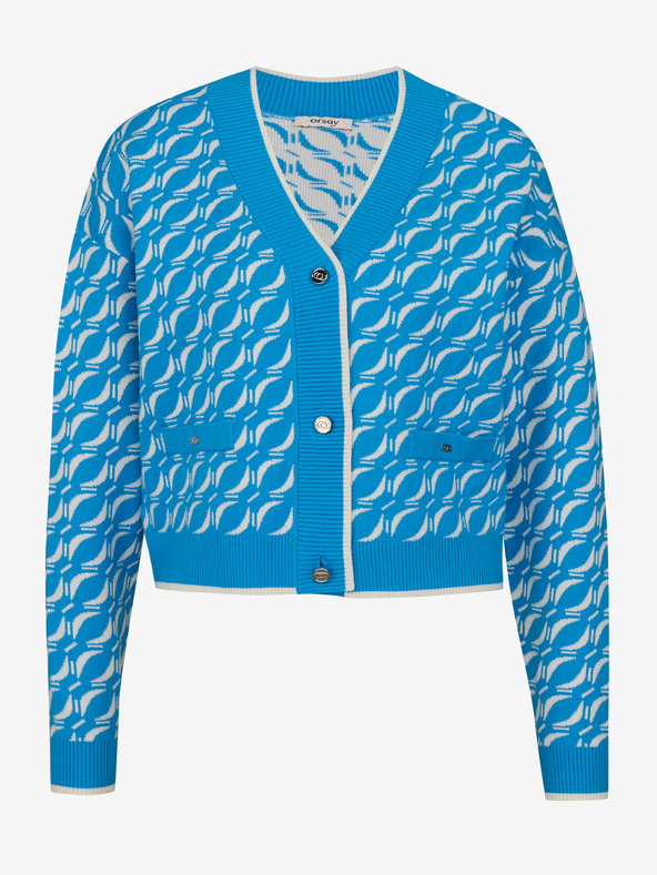 Orsay Cardigan tricot cu model albastru pentru femei ORSAY
