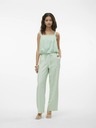 Vero Moda Pantaloni largi verde deschis pentru femei de la VERO MODA Carmen