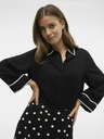 Vero Moda Cămașă neagră pentru femei Vero Moda Bumpy