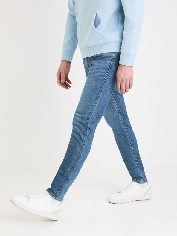 Celio Blugi albaștri skinny fit Celio Foskinny