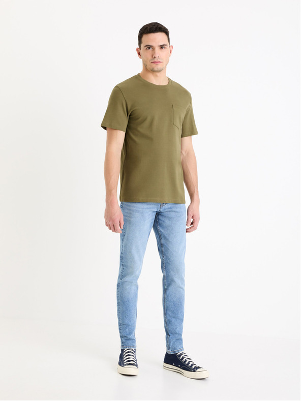 Celio Tricou basic bărbați kaki Celio Gepik