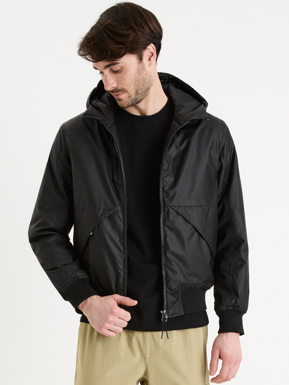 Celio Geacă neagră pentru bărbați Celio Guhoodie