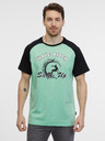 Sam 73 Tricou negru și verde pentru bărbați SAM 73 Esteban