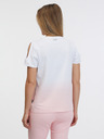 Sam 73 Tricou de damă roz și alb SAM 73 Dolores
