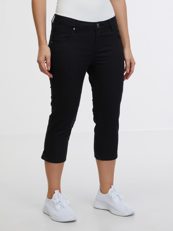 Sam 73 Blugi negri trei sferturi slim fit pentru femei SAM 73 Amara