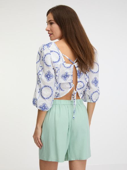 Vero Moda Pantaloni scurți din amestec de in verde deschis pentru femei Vero Moda Jesmilo