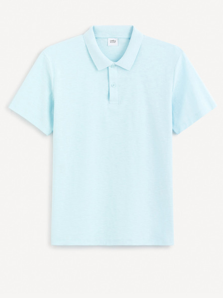 Celio Tricou polo basic turcoaz pentru bărbați Celio Feflame