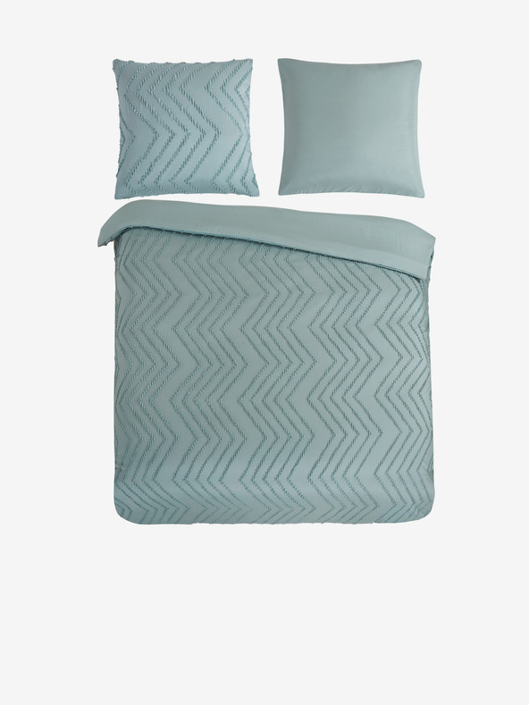 Pure Lenjerie de pat cu model verde Pure 200 x 220 cm