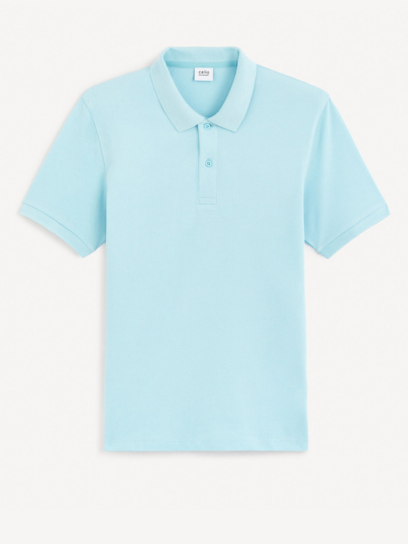 Celio Tricou polo albastru deschis pentru bărbați Celio pique Teone