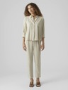 Vero Moda Pantaloni bej cu in pentru femei VERO MODA Jesmilo