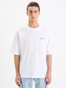 Celio Tricou alb din bumbac Celio Gesympa