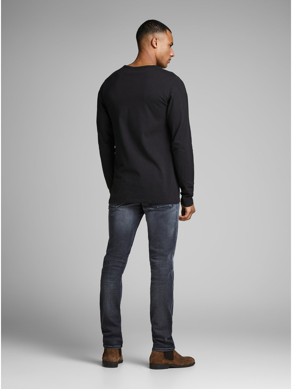 Jack & Jones Tricou de bază Jack & Jones negru pentru bărbați