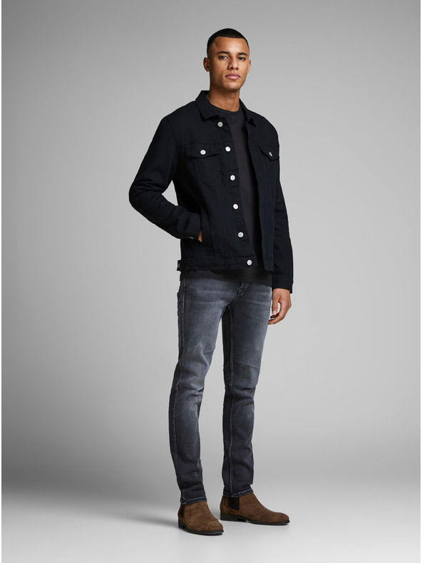 Jack & Jones Tricou de bază Jack & Jones negru pentru bărbați