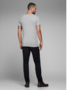 Jack & Jones Tricou Jack & Jones Basic cu dungi gri deschis