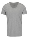 Jack & Jones Tricou Jack & Jones Basic cu dungi gri deschis