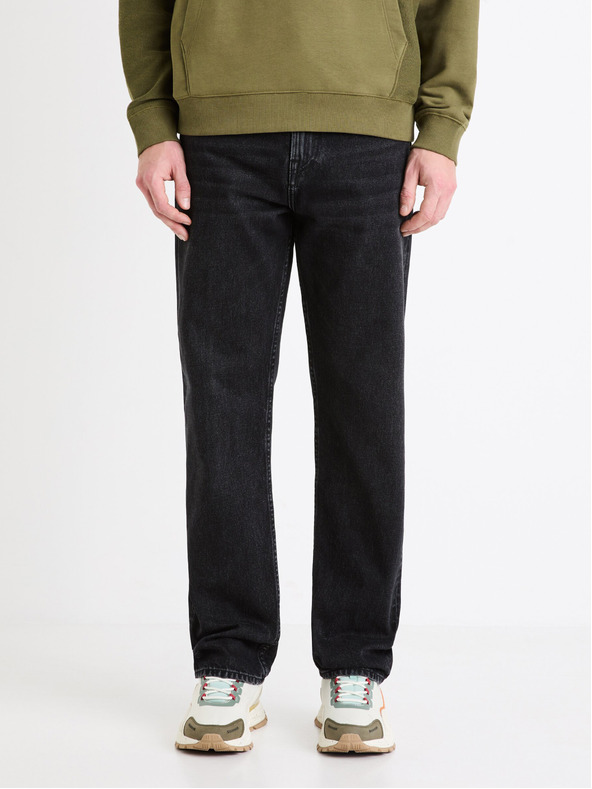 Celio Blugi Celio C15 straight Fodroit 30 negri pentru bărbați