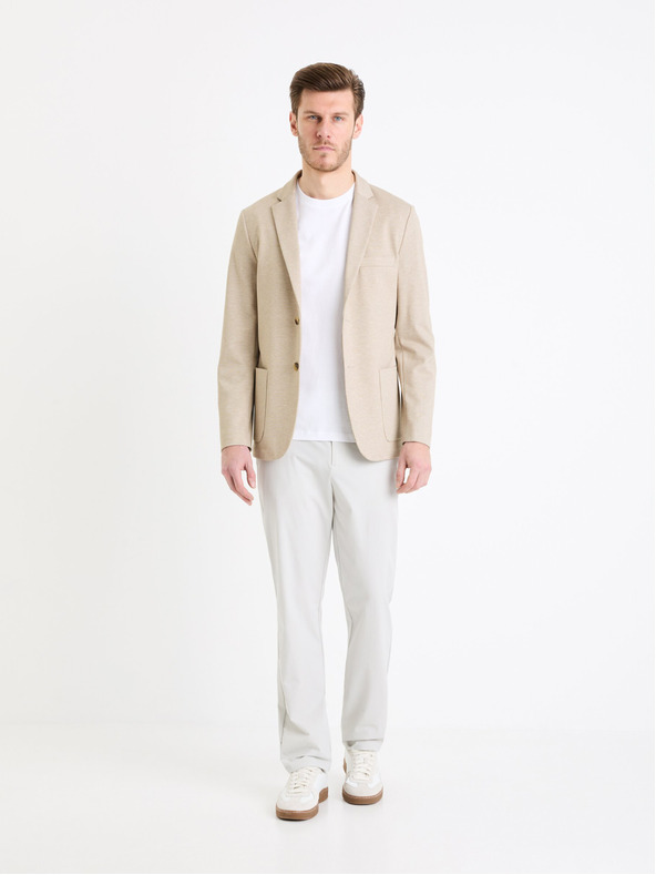 Celio Jachetă costum bărbătesc bej Celio Bujess
