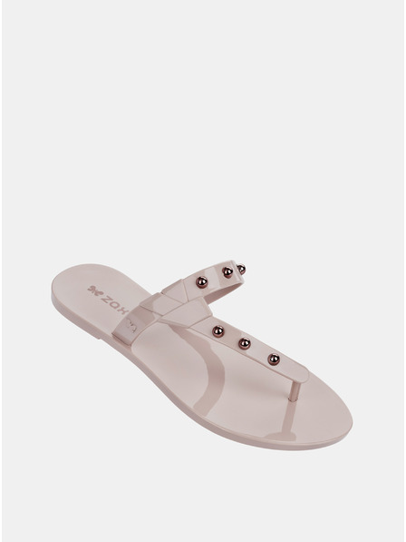 Zaxy Flip flops roz deschis cu detalii aurii Zaxy Spike