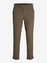 Jack & Jones Pantaloni chino maro închis pentru bărbați Jack & Jones Marco