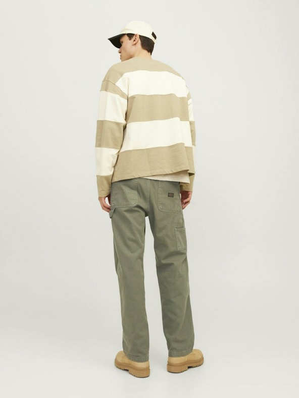 Jack & Jones Pantaloni bărbați Jack & Jones Eddie kaki