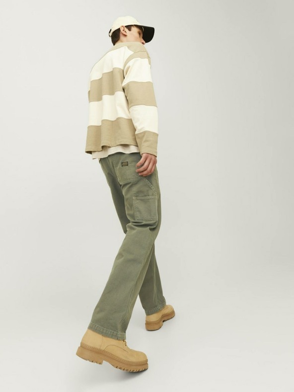 Jack & Jones Pantaloni bărbați Jack & Jones Eddie kaki