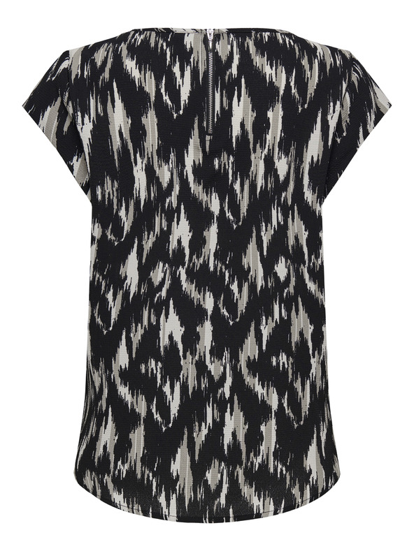 ONLY Bluză cu model bej și negru pentru femei ONLY Vic